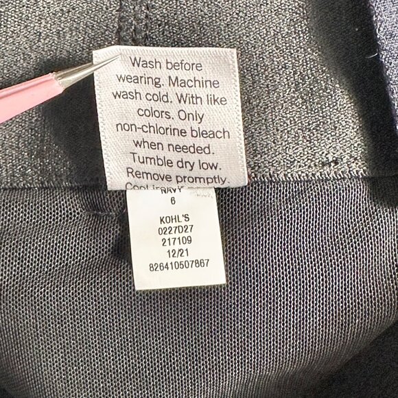 Nine West Womens Bootcut Pants Size 6 Navy Mid Rise Stretch Fabric Academia - Picture 8 of 12